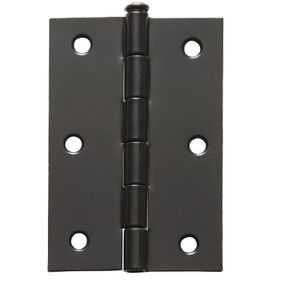Dobradiça 4028 Epox Preto Comum 3,5" Metalvi