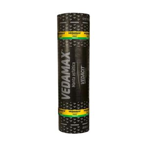 Manta Asfáltica Vedamax II Poliéster 3mm Preto Lajes Média Circulação Vedacit