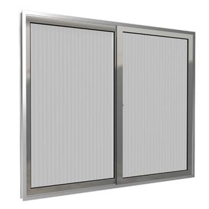 Janela De Correr 100X120 2 Folhas Vidro Canelado Natural Quality Esquadria