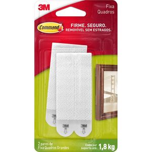 Fecho para Quadros Command Grande Branco 3M do Brasil