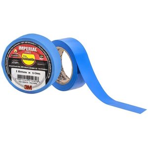 Fita Isolante Imperial 18 mmx10 m Azul 3M