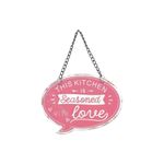 Placa-de-Metal-Quotes-Seasoned-With-Love-Vermelho---Urban