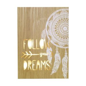 Tela Led Dream Filter Dourada/Bege - Urban