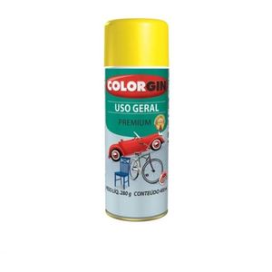 Tinta Spray Uso Geral Amarelo 400ml Colorgin