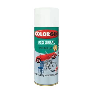 Tinta Spray Uso Geral Branco Acabamento 400ml Colorgin
