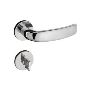 Fechadura Victoria para Banheiro Inox Cromado Polido Pado