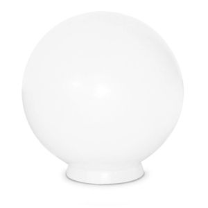 Globo De Plástico Leitoso 30cm Boca 15 Branco Blumenau