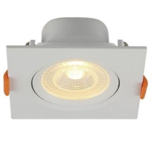 Spot Led 8W de Embutir Quadrado 3000K Amarela Blumenau