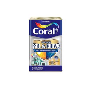 Tinta Protecão Sol e Chuva Branco Neve 18L Coral