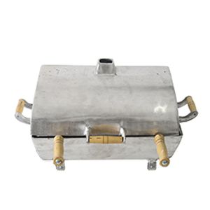 Churrasqueira 45x34cm Bafo Prata Parlumin