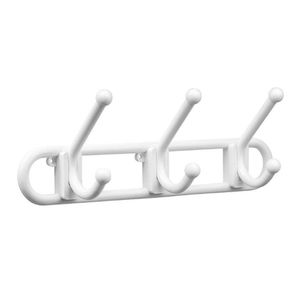 Cabide de Parede 501-2 Branco 3 Ganchos Primafer