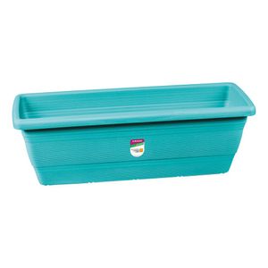Floreira para Jardim Plástico 50cm Turquesa Primafer