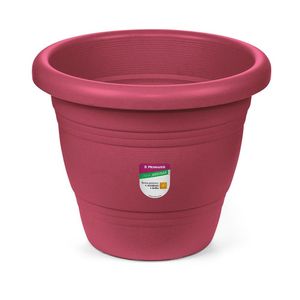Vaso para Jardim Plástico 13cm Bordô Primafer