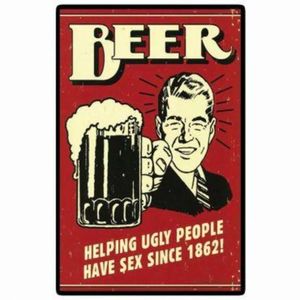 Placa Decorativa Beer Retrô  30x20cm Cia Laser