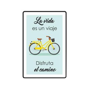 Placa La Vida de MDF - Cia Laser