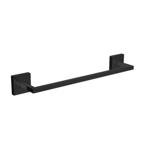 Porta Toalha de Banho de Parede 30cm Barra Black Noir Clean Deca