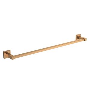 Porta Toalha Barra Quadratta Gold Matte Deca
