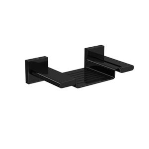 Saboneteira de Parede com Base Metal Polo Black Noir Deca