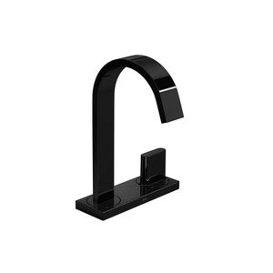 Torneira De Mesa Para Lavatório Com Chapa Bica Alta Polo Black Noir Deca