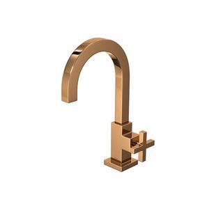 Torneira De Mesa Para Lavatório Bica Alta Duna Quadratta Red Gold Deca