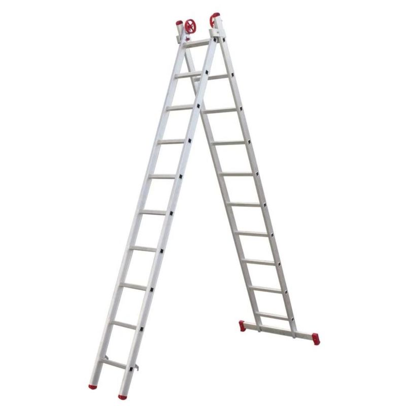 Escada-Extensiva-2x10-Degraus-Aluminio-150Kg-Botafogo