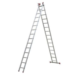 Escada Extensiva 15x2 Degraus 3x1 Alumínio Botafogo