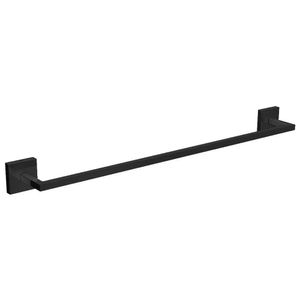 Porta Toalha de Banho 50cm Barra Black Noir Clean Deca