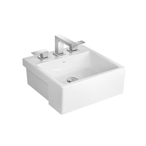 Cuba de Semiencaixe 42cm L830 Branco Gelo Deca