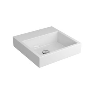 Cuba de Sobrepor 41,5cm L.735 com Mesa Branco Gelo Deca