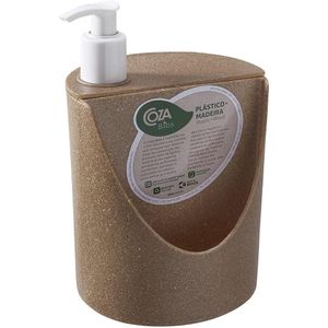 Dispensador Flat 600ml Marrom Coza