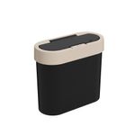 Lixeira-Automatica-Coza-Flat-2.8-L-Preto-E-Cinza-Claro