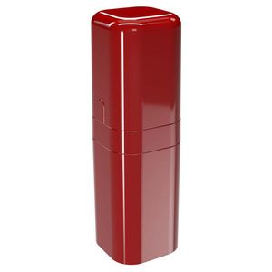 Porta Escova com Tampa Splash Vermelho Coza