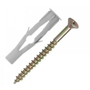 Parafuso e Bucha Oco 10mm Cabeça Chata 3423 Bemfixa