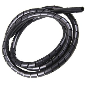 Organizador de Fios e Cabos Preto 1,5m x 12mm Bemfixa