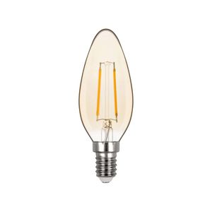 Lâmpada Led Vela Fosca 2W Filamento 3000K Amarela Stella