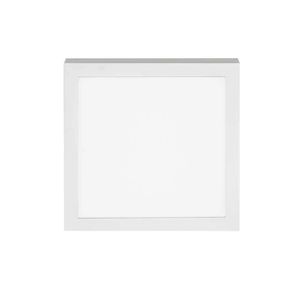 Painel de Led Sobrepor 18W Quadrado 3000K Amarela Stella