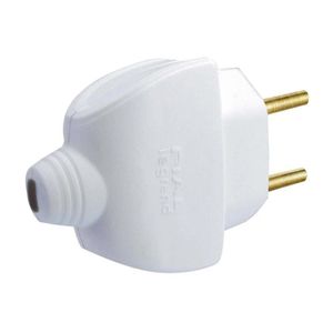 Plug Macho 2P Axial 10A 250V Branco Pial Legrand