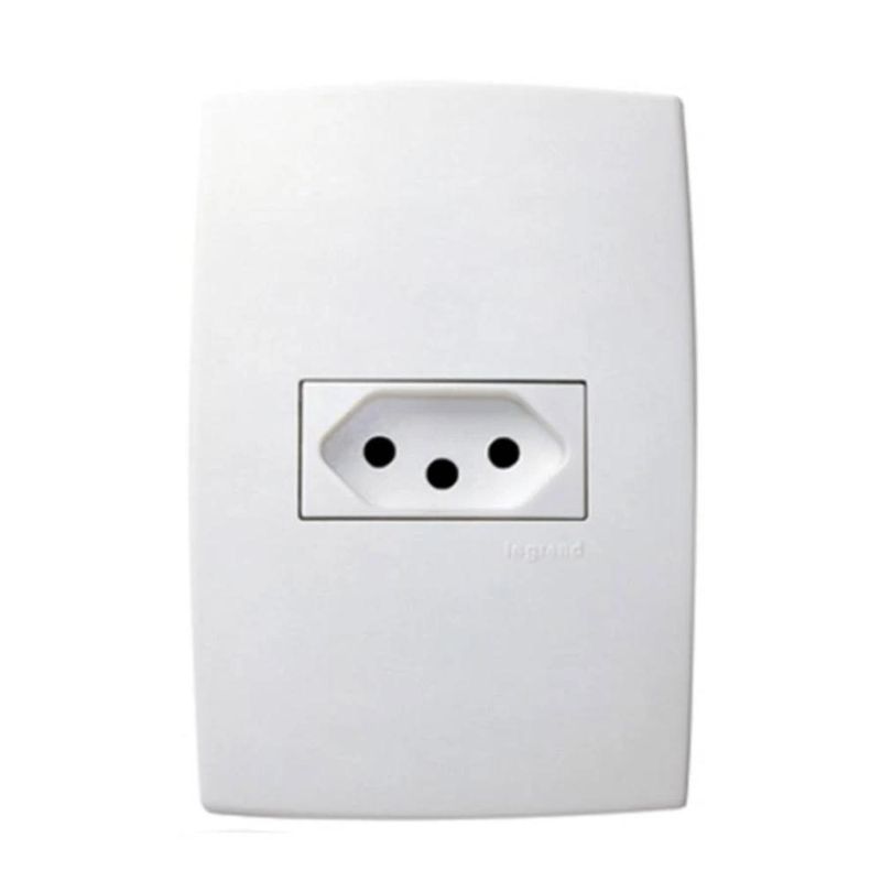 Conjunto-de-Tomada-Simples-10A-Branco-Pial-Legrand