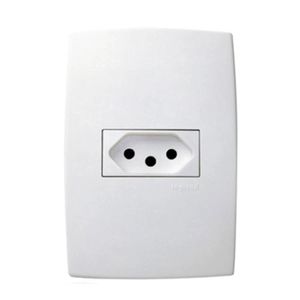 Tomada 2P+T PB Horizontal PP 20A Branco Pial