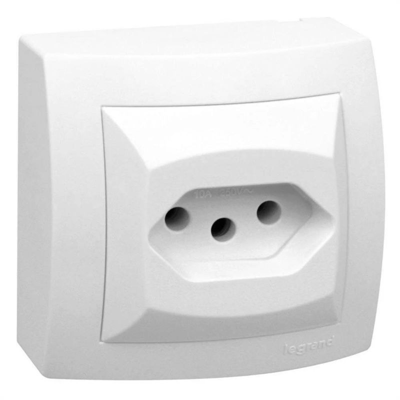 Modulo-Tomada-Energia-10A-Branca-Sistema-X-Pial-Legrand