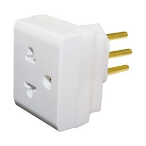Plug Adaptador 2P+Tu 10A Branco Pial Legrand
