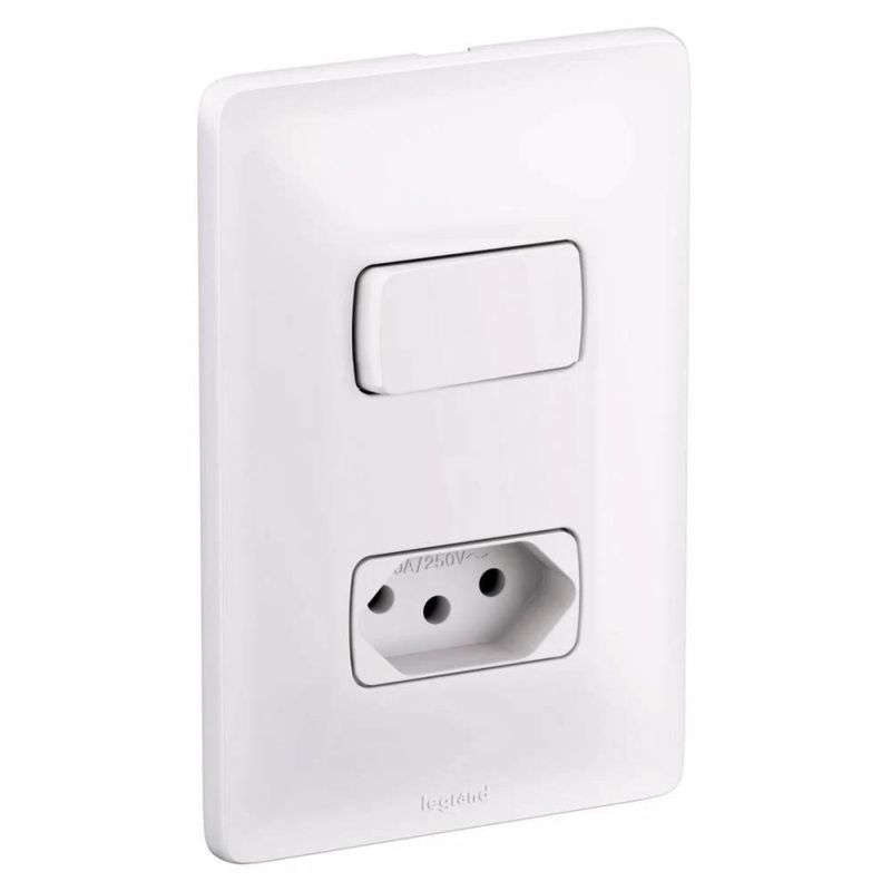 Conjunto-de-Interruptor-Paralelo-com-1-Tomada-10A-Branco-Pial-Legrand