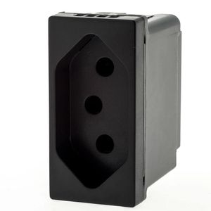 Módulo de Tomada 2P+T 10A Preto Pial Legrand