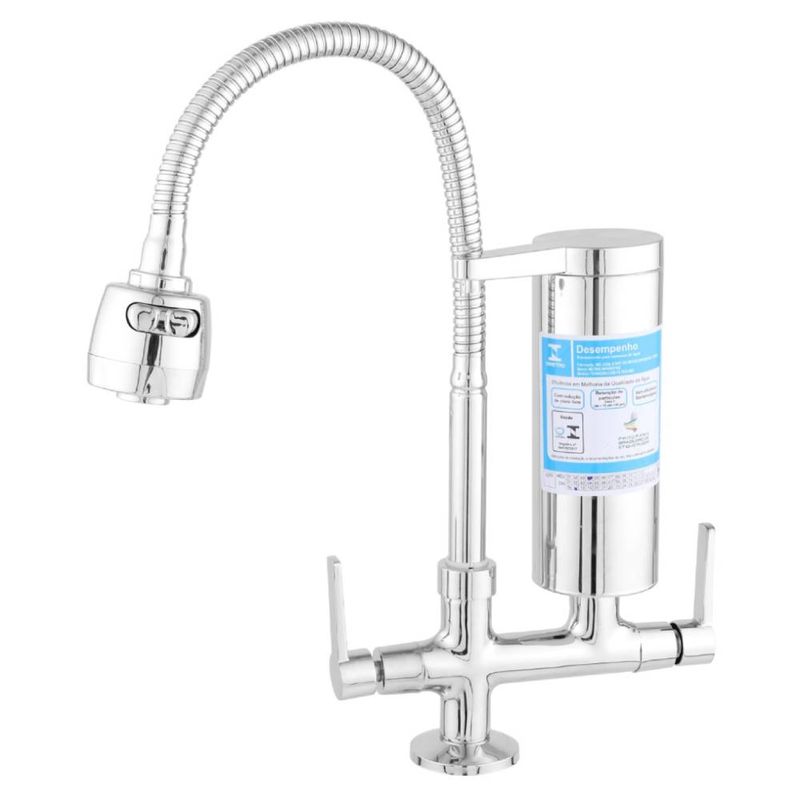 Torneira-Gourmet-com-Filtro-para-Bancada-de-Cozinha-C55-2180-Cromado-Imperatriz