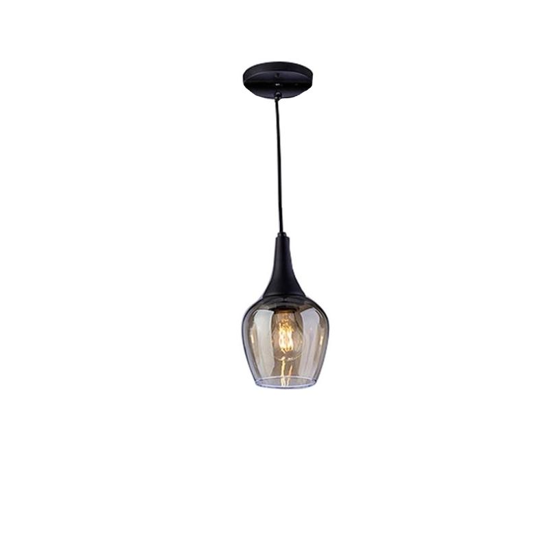 Pendente-Apple-Craquelado-Preto-Fosco---Orluce