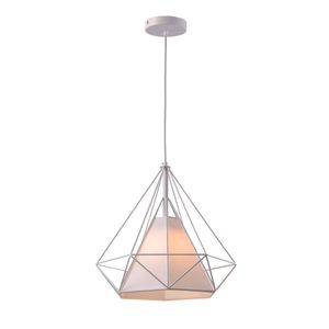 Pendente Aramado Piramidal 38cm Branco Startec