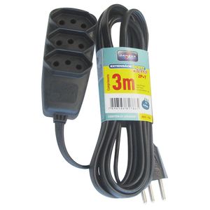 Extensão Sort PP 3m Preto Daneva Pial Legrand