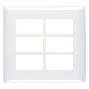 Placa 4x4 6P Abs Branco Thesi Up BTicino