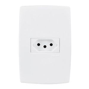 Tomada 2P+T 10A Branco Pial Plus Pial Legrand