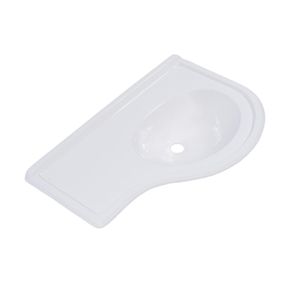 Lavatório 67x45 Premium Direito Branco Decoralita